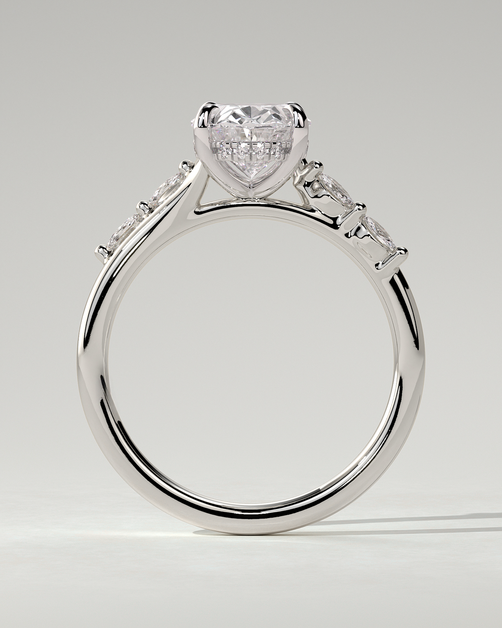 Jamie Solitaire Oval Ring