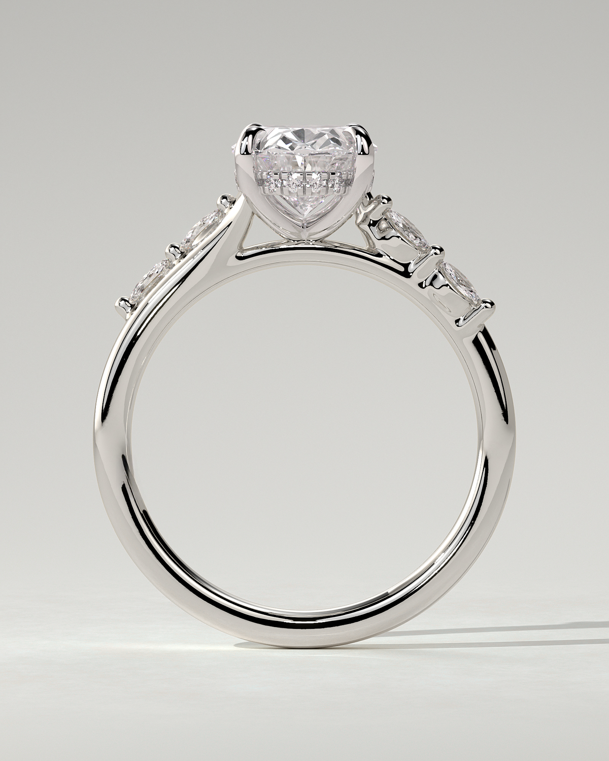 Jamie Solitaire Oval Ring