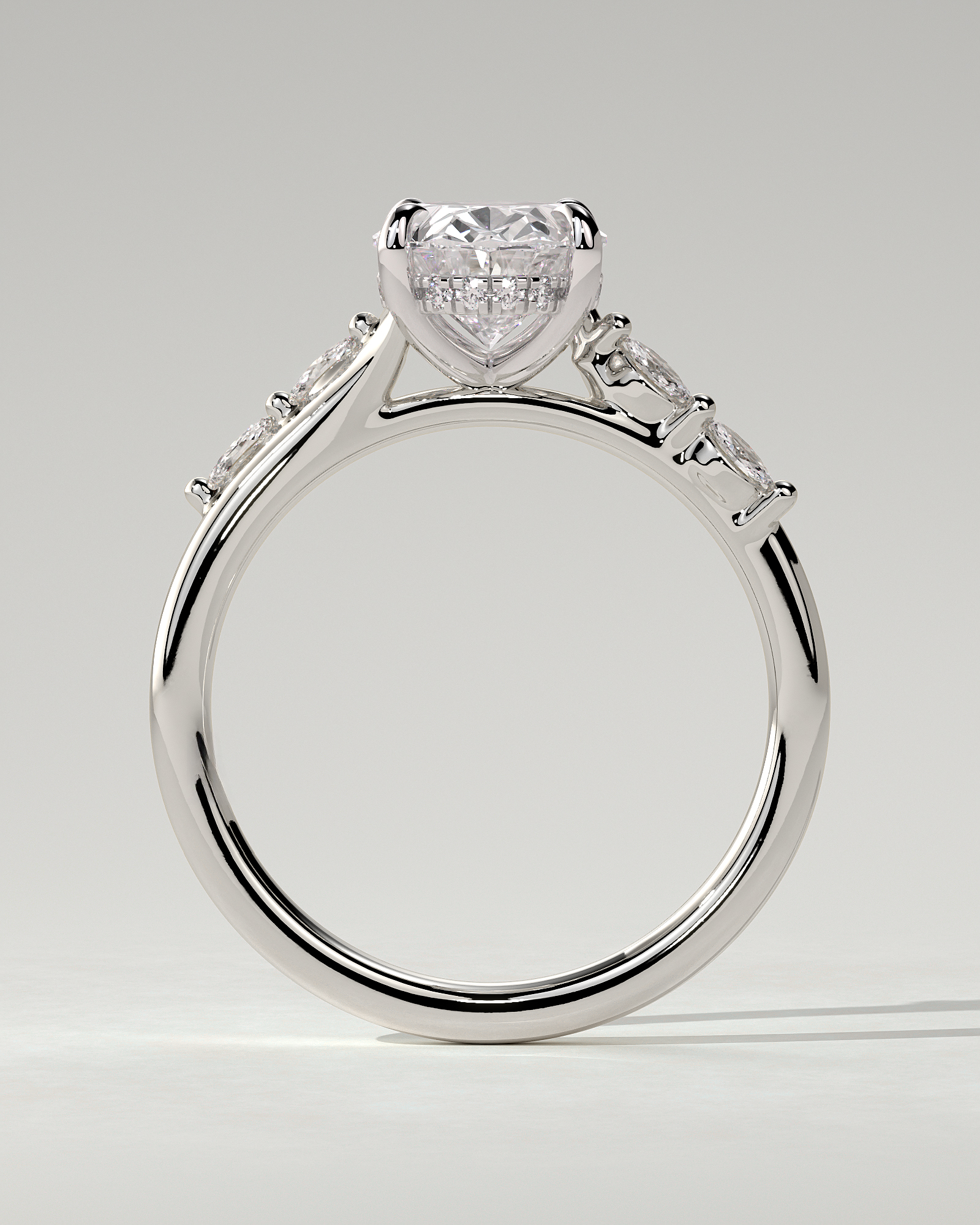 Jamie Solitaire Oval Ring