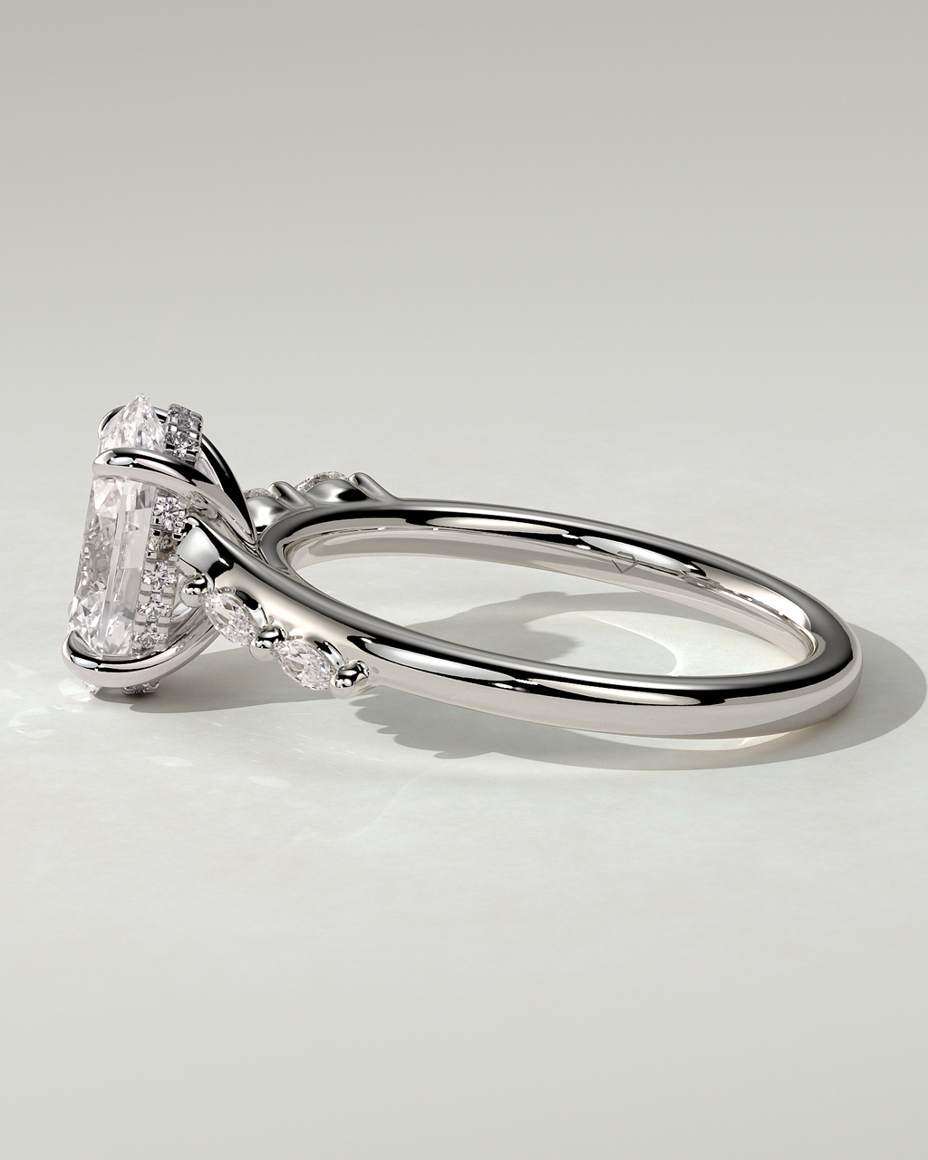 Jamie Solitaire Oval Ring
