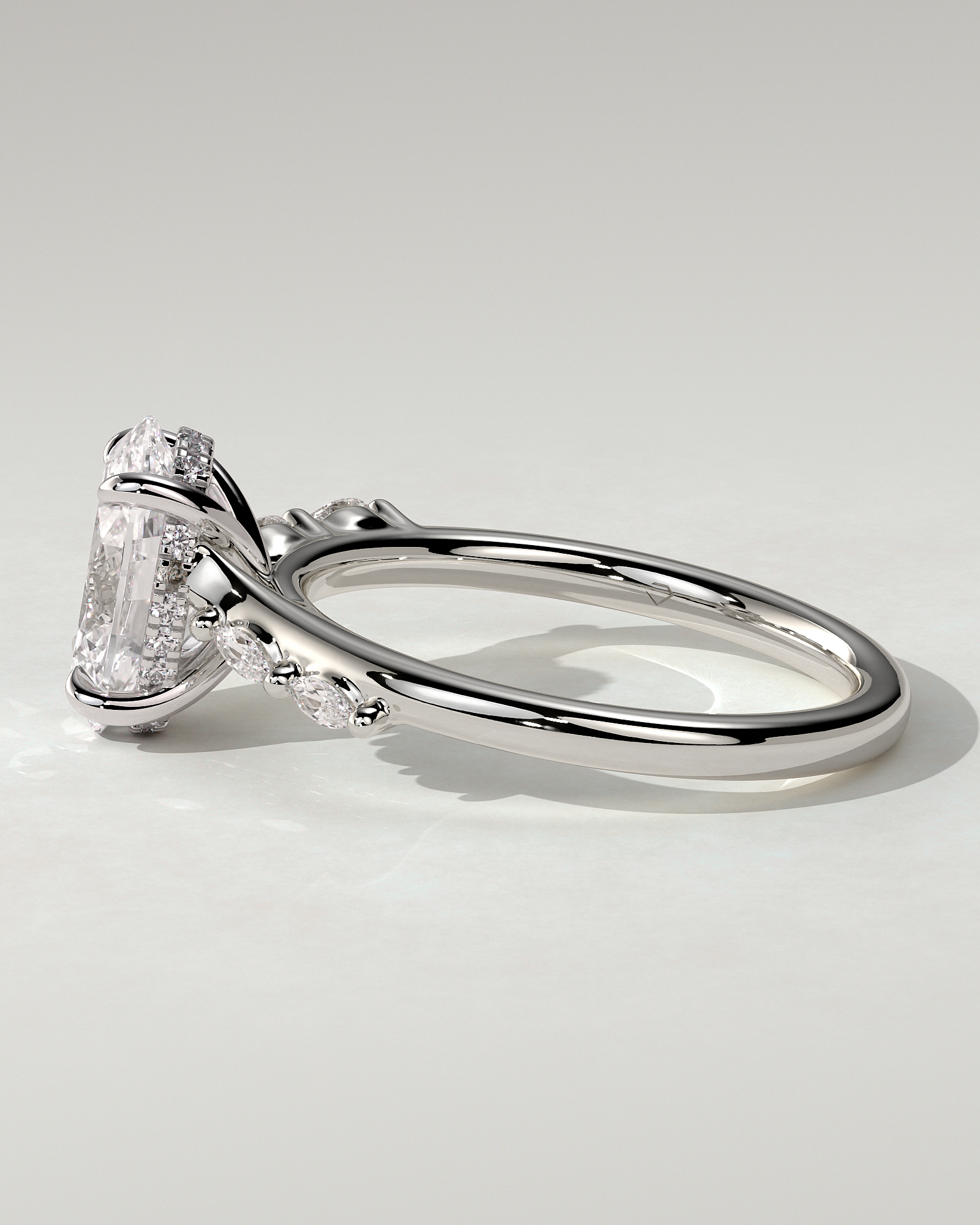 Jamie Solitaire Oval Ring