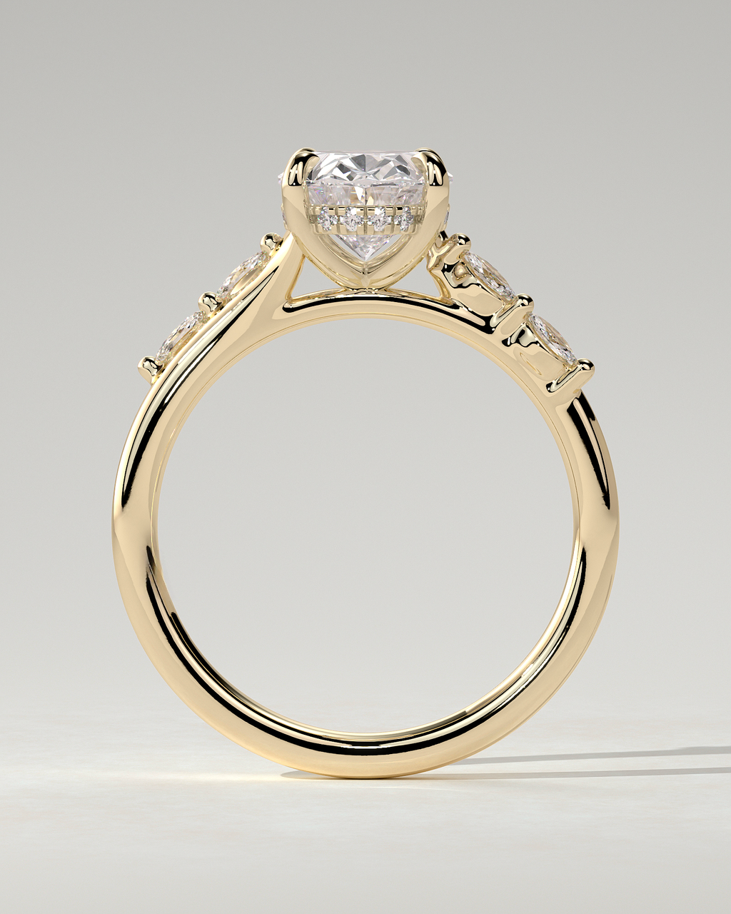 Jamie Solitaire Oval Ring
