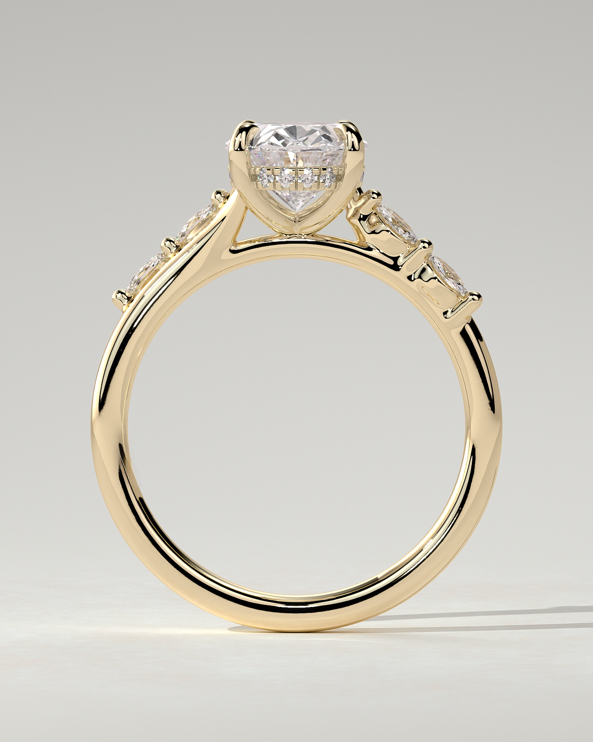 Jamie Solitaire Oval Ring