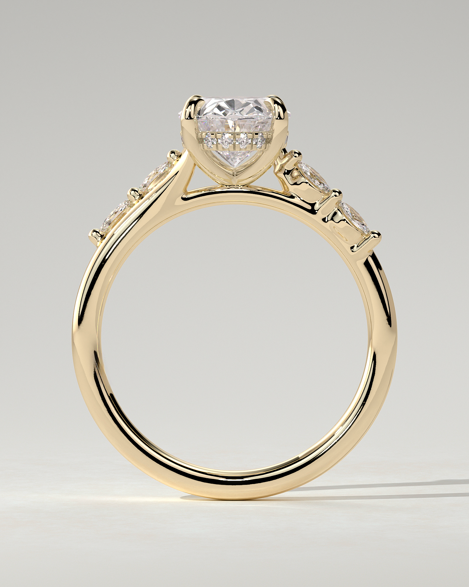 Jamie Solitaire Oval Ring