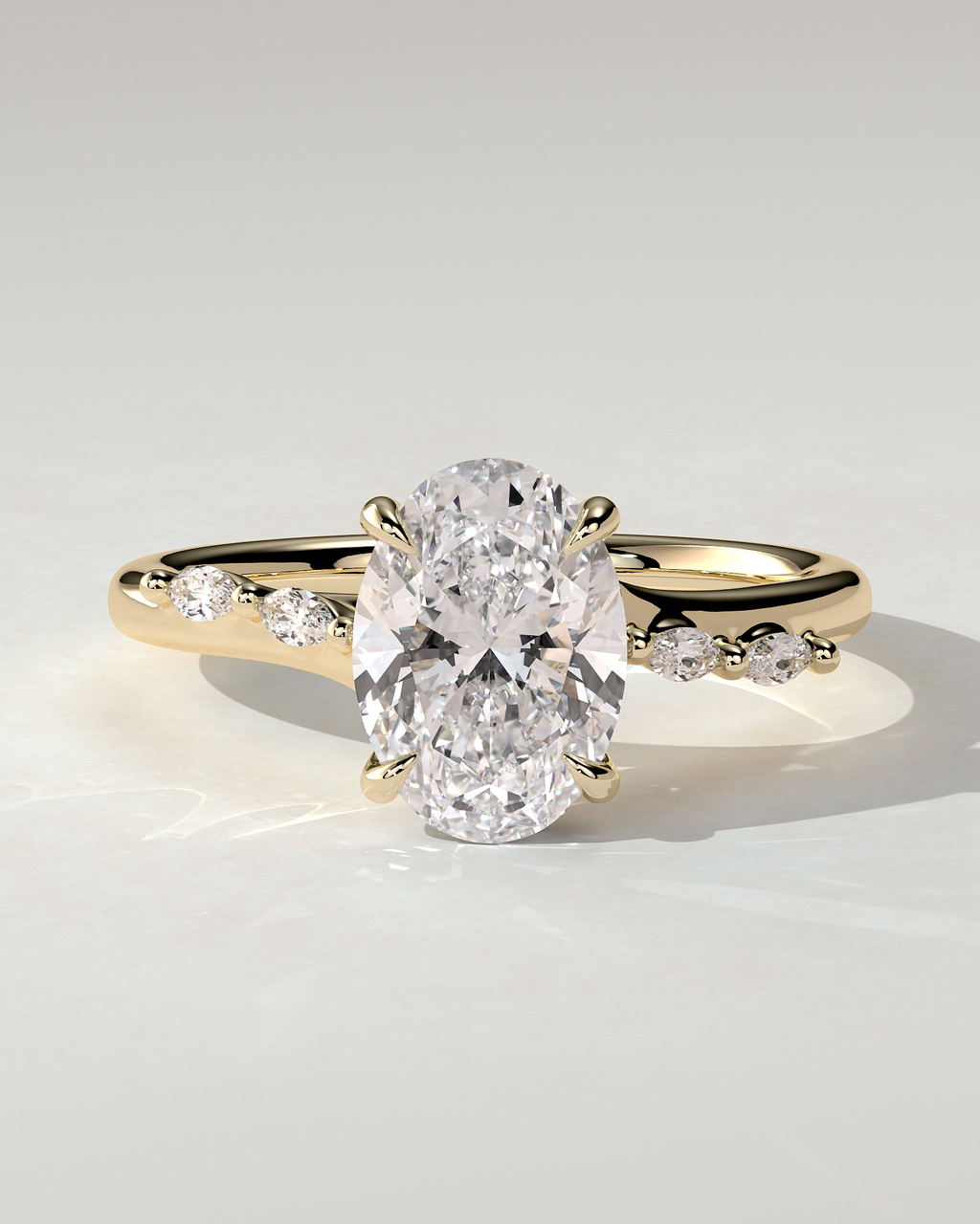 Jamie Solitaire Oval Ring