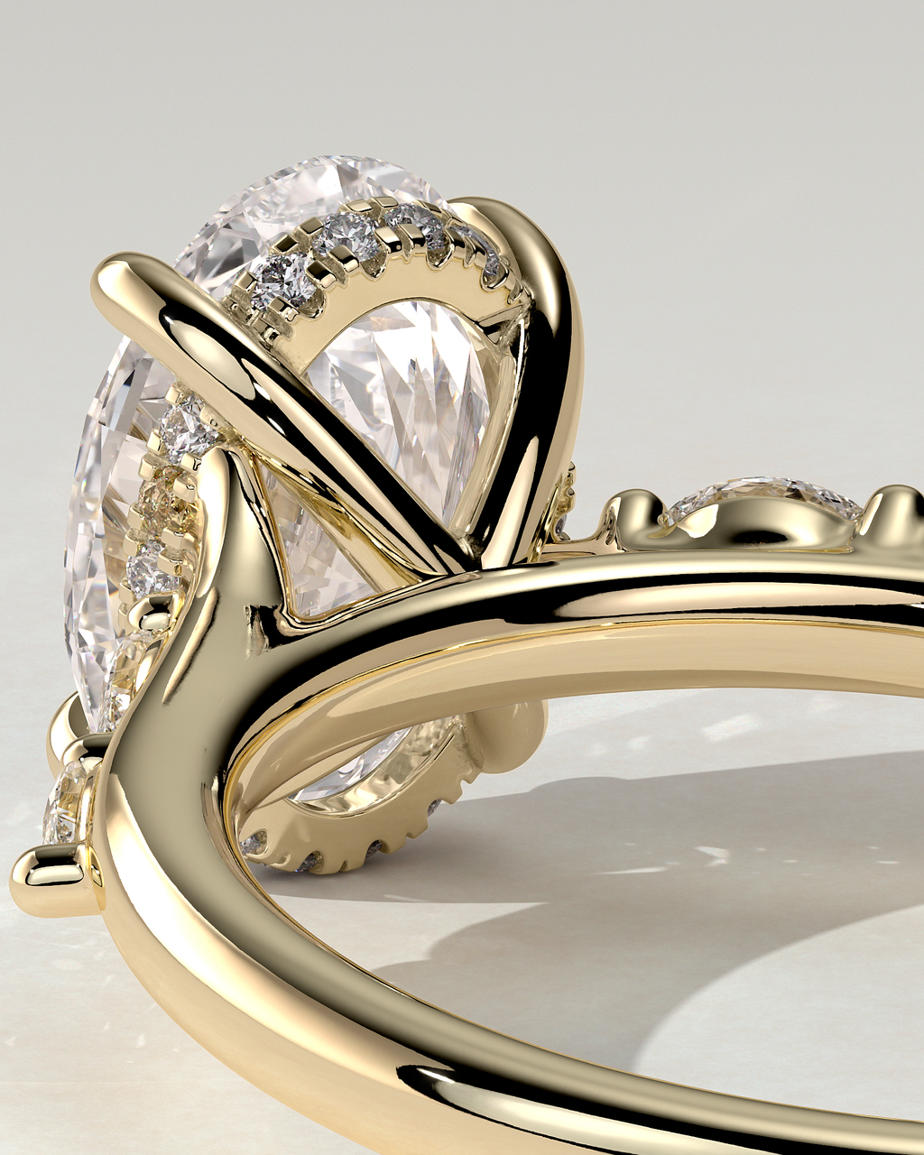 Jamie Solitaire Oval Ring