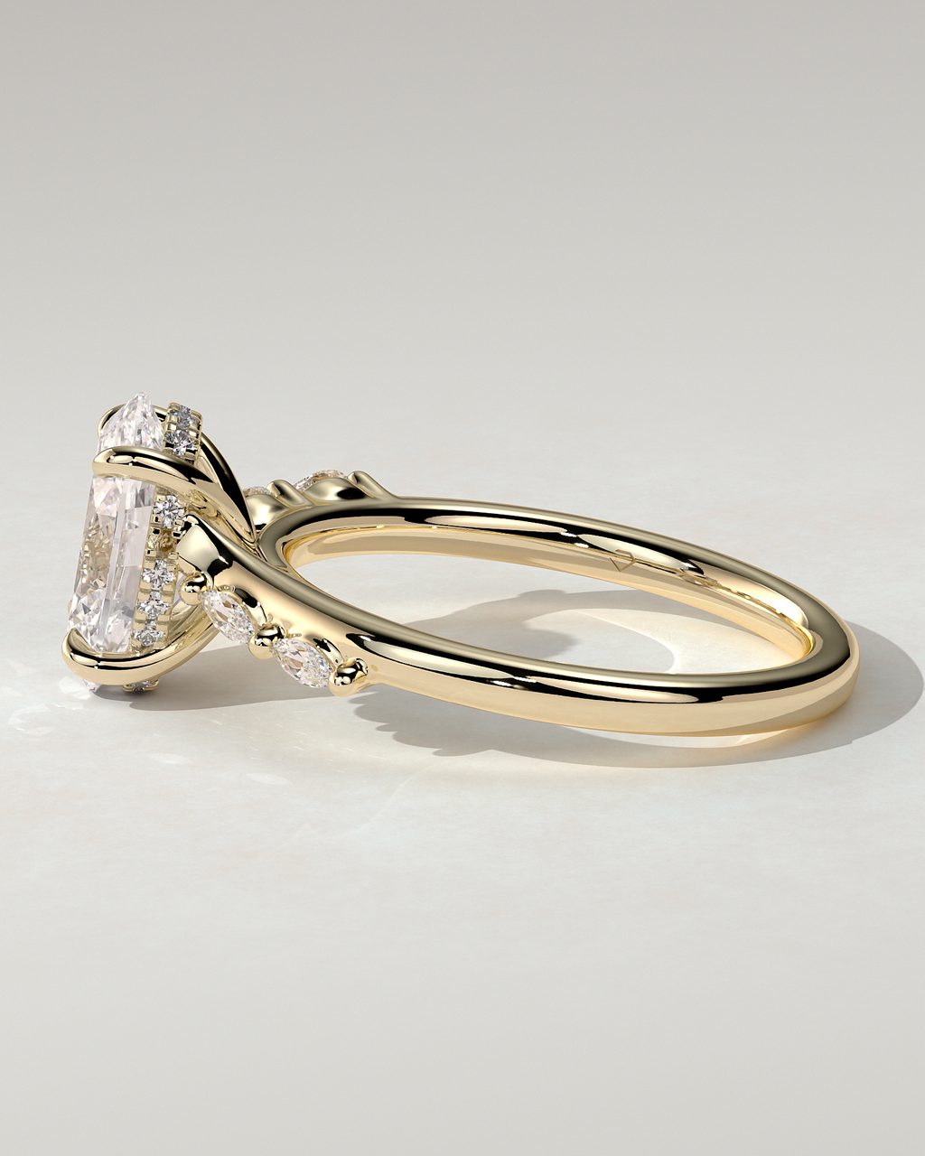 Jamie Solitaire Oval Ring