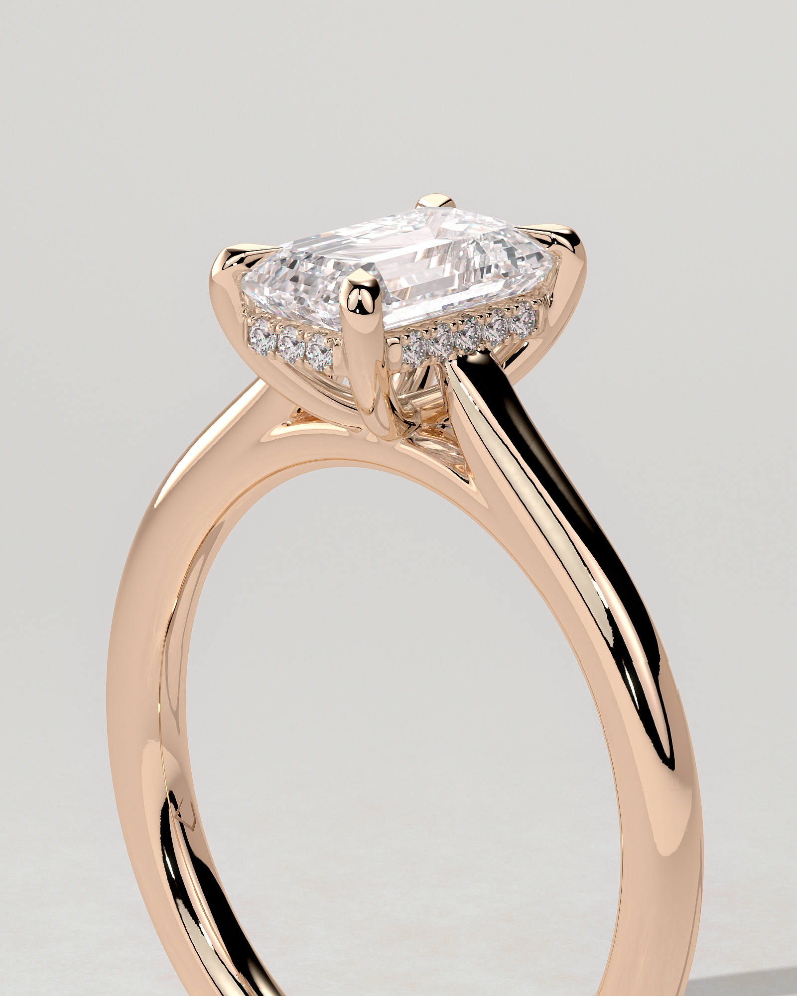 Jane Solitaire Emerald Ring