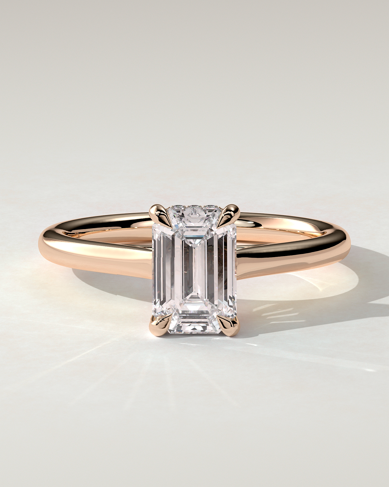 Jane Solitaire Emerald Ring