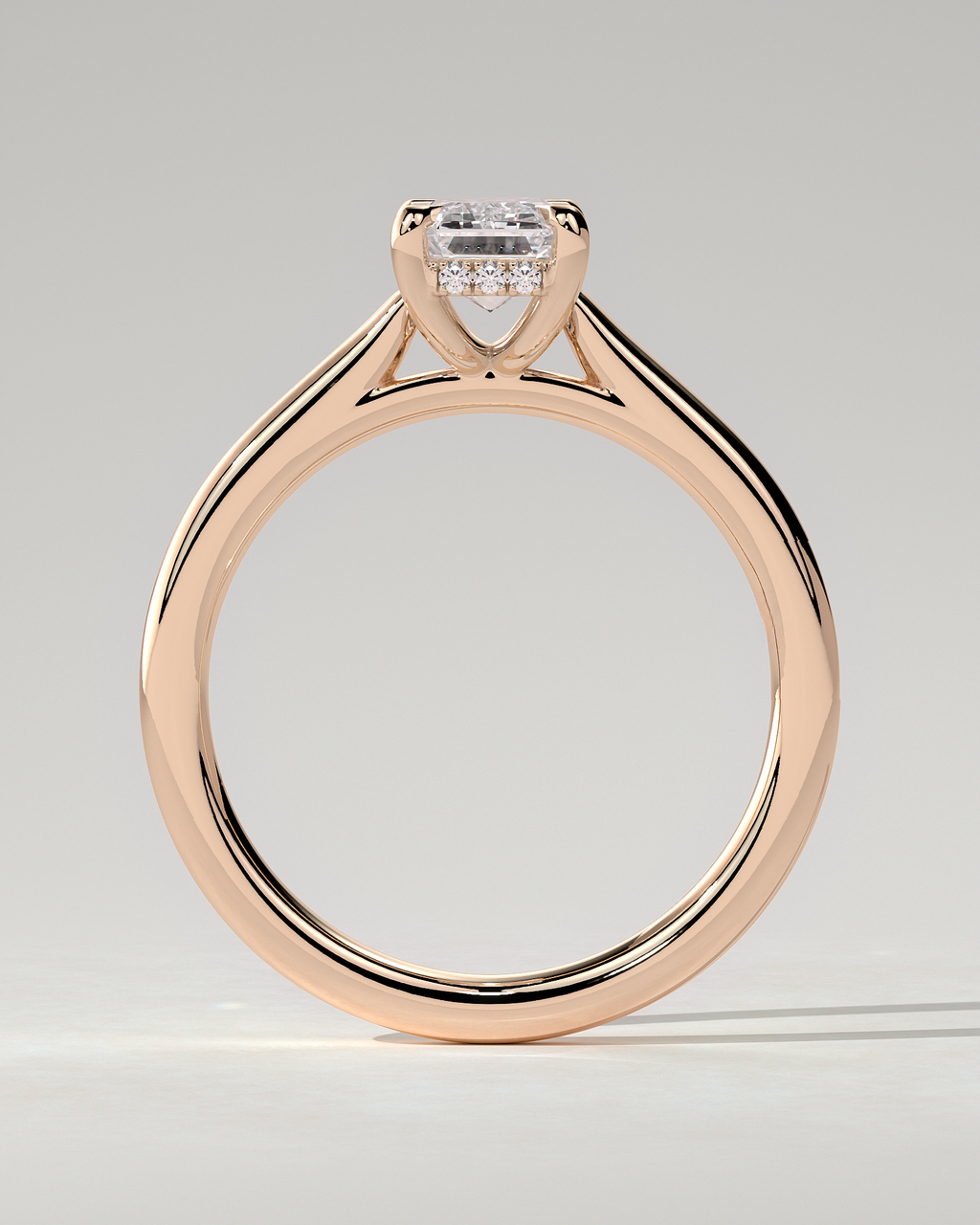 Jane Solitaire Emerald Ring
