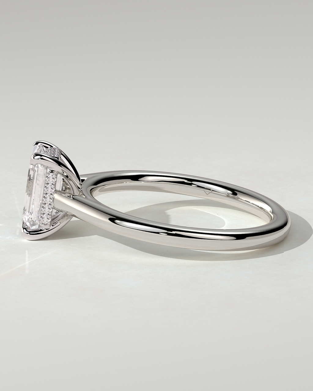 Jane Solitaire Emerald Ring