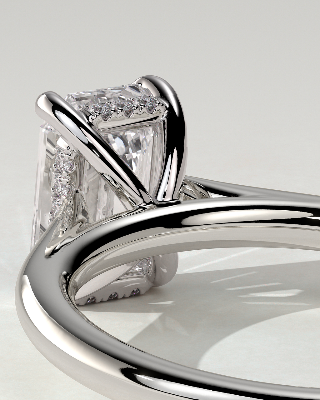 Jane Solitaire Emerald Ring