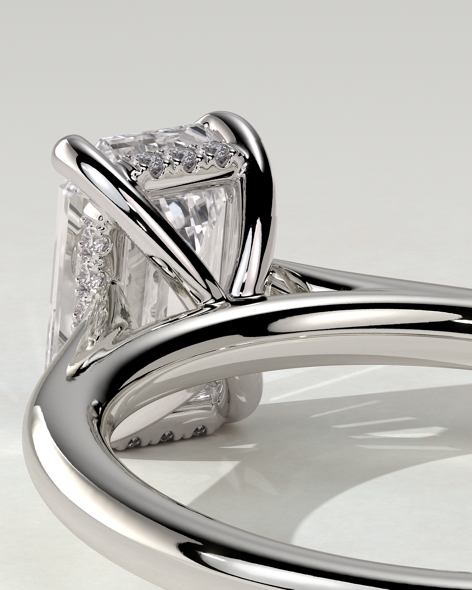 Jane Solitaire Emerald Ring