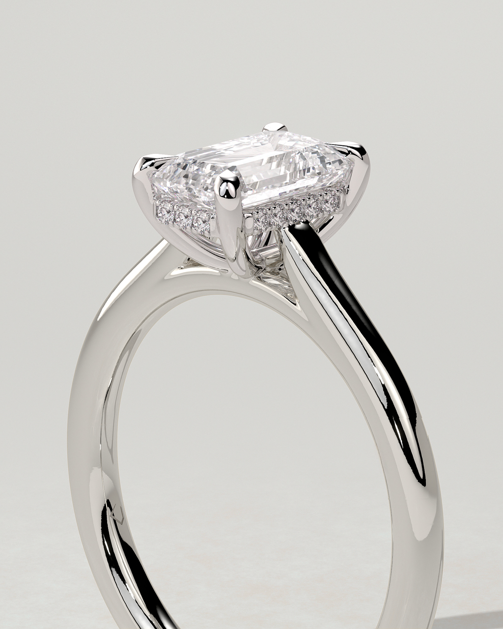 Jane Solitaire Emerald Ring