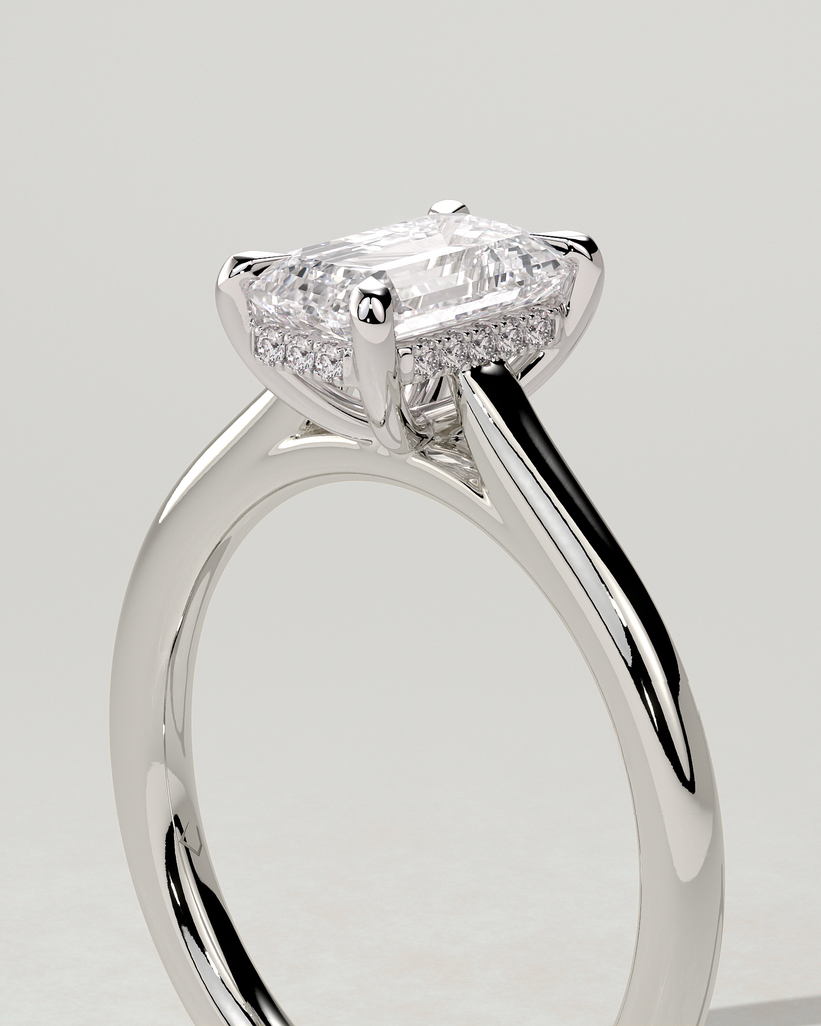 Jane Solitaire Emerald Ring