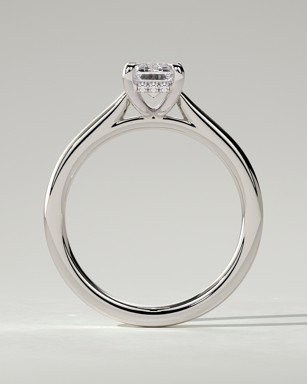Jane Solitaire Emerald Ring