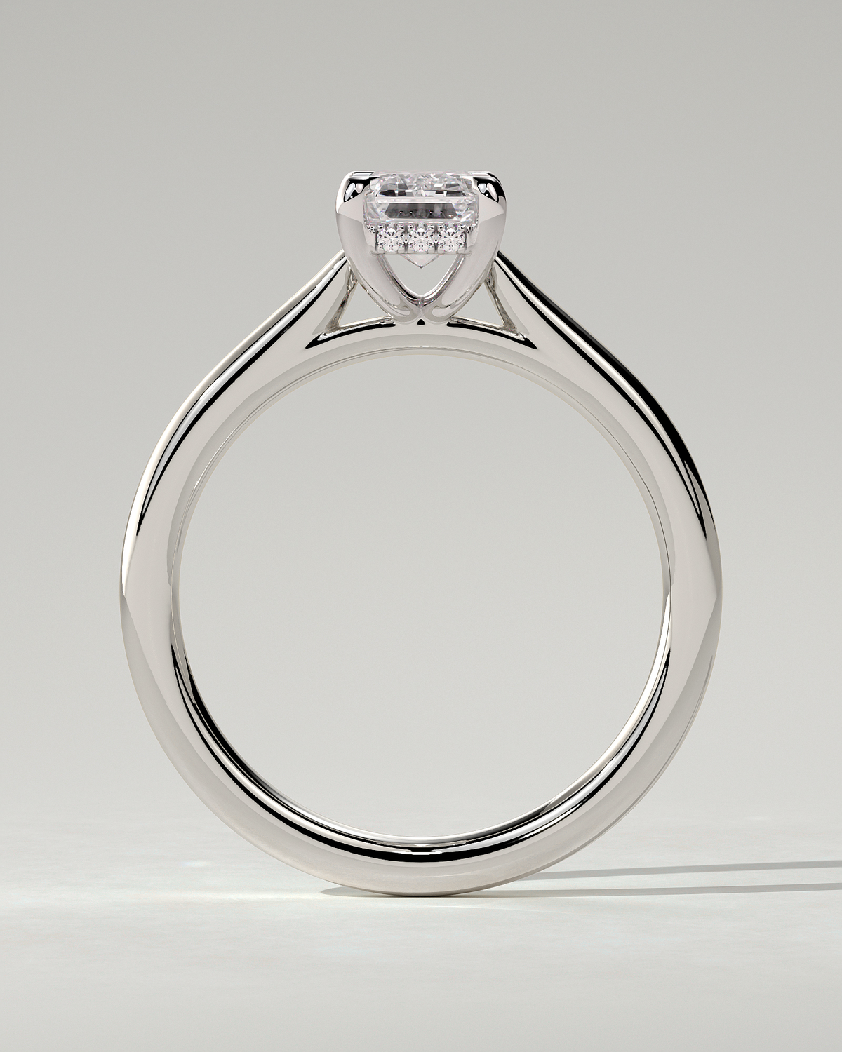 Jane Solitaire Emerald Ring