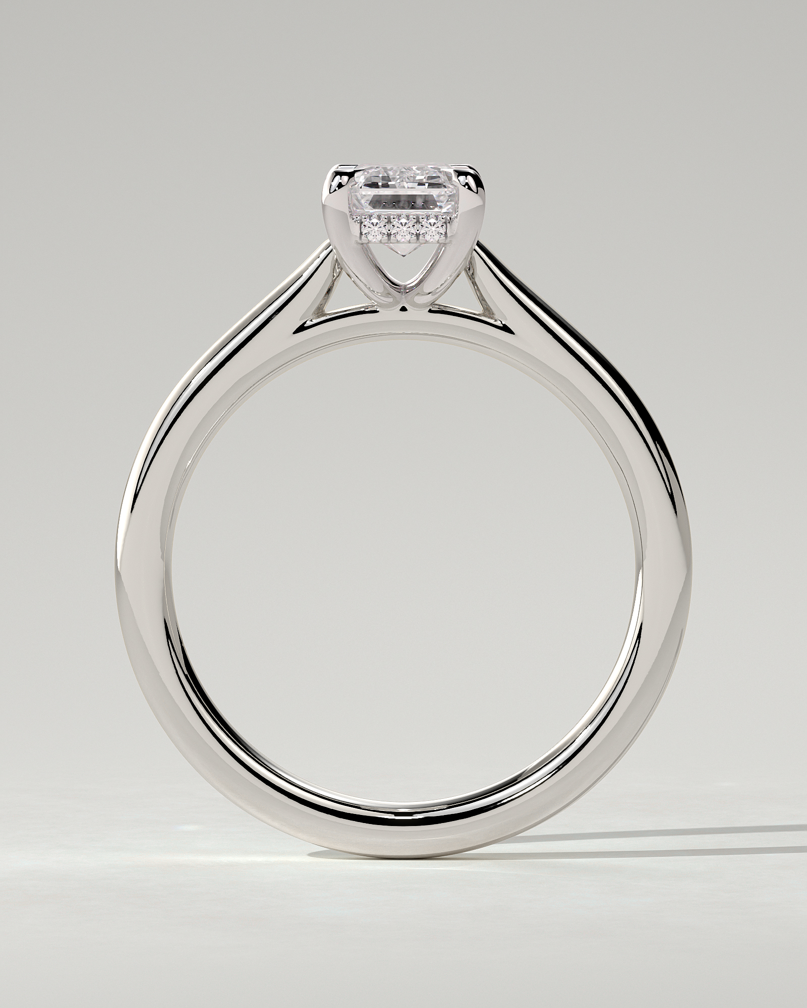 Jane Solitaire Emerald Ring