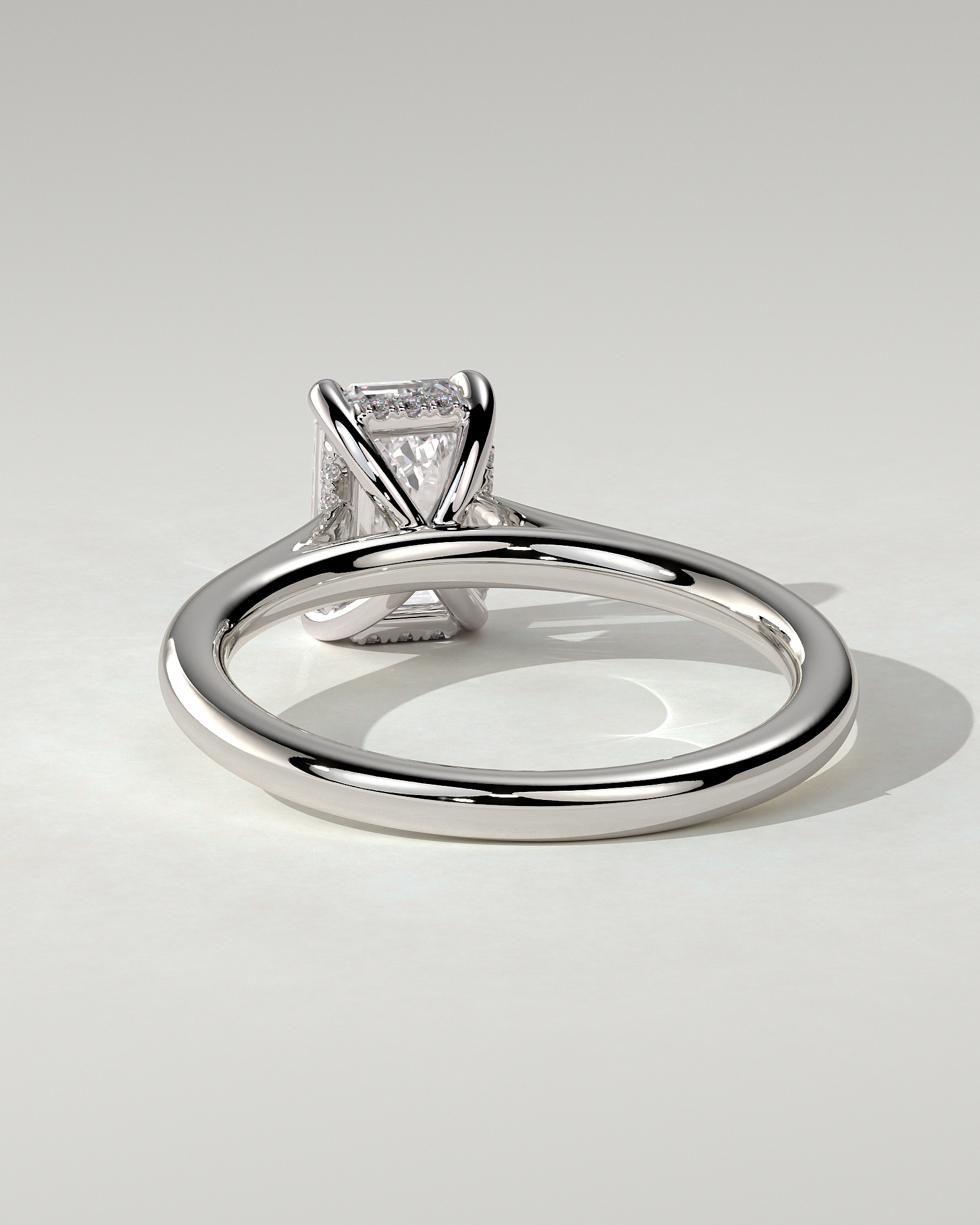 Jane Solitaire Emerald Ring