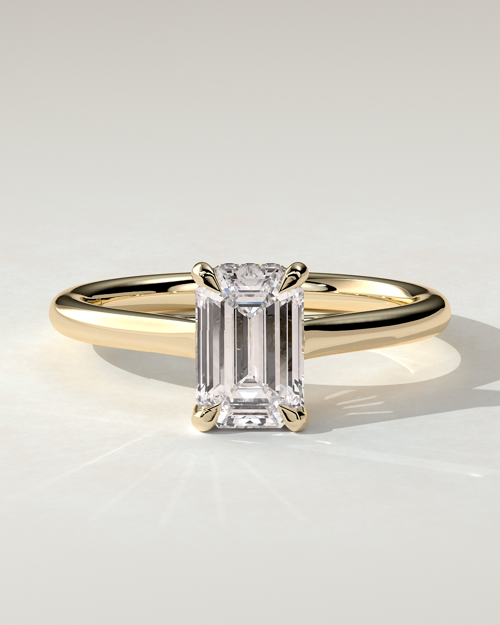 Jane Solitaire Emerald Ring
