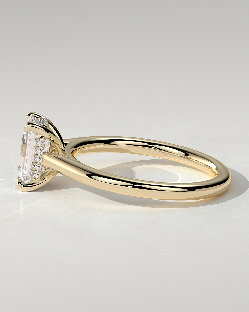 Jane Solitaire Emerald Ring