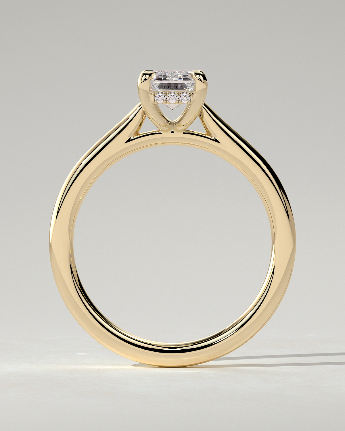 Jane Solitaire Emerald Ring