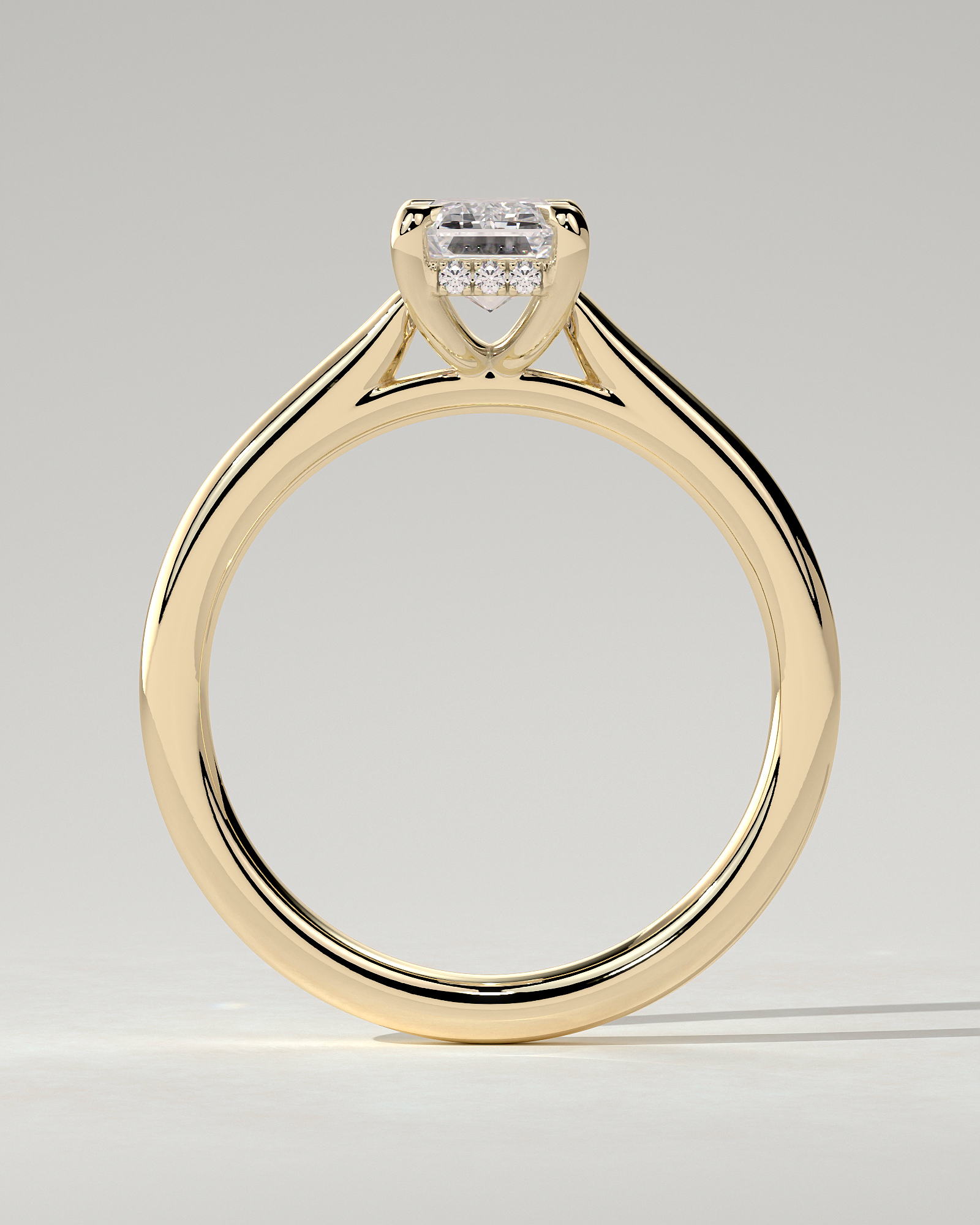 Jane Solitaire Emerald Ring