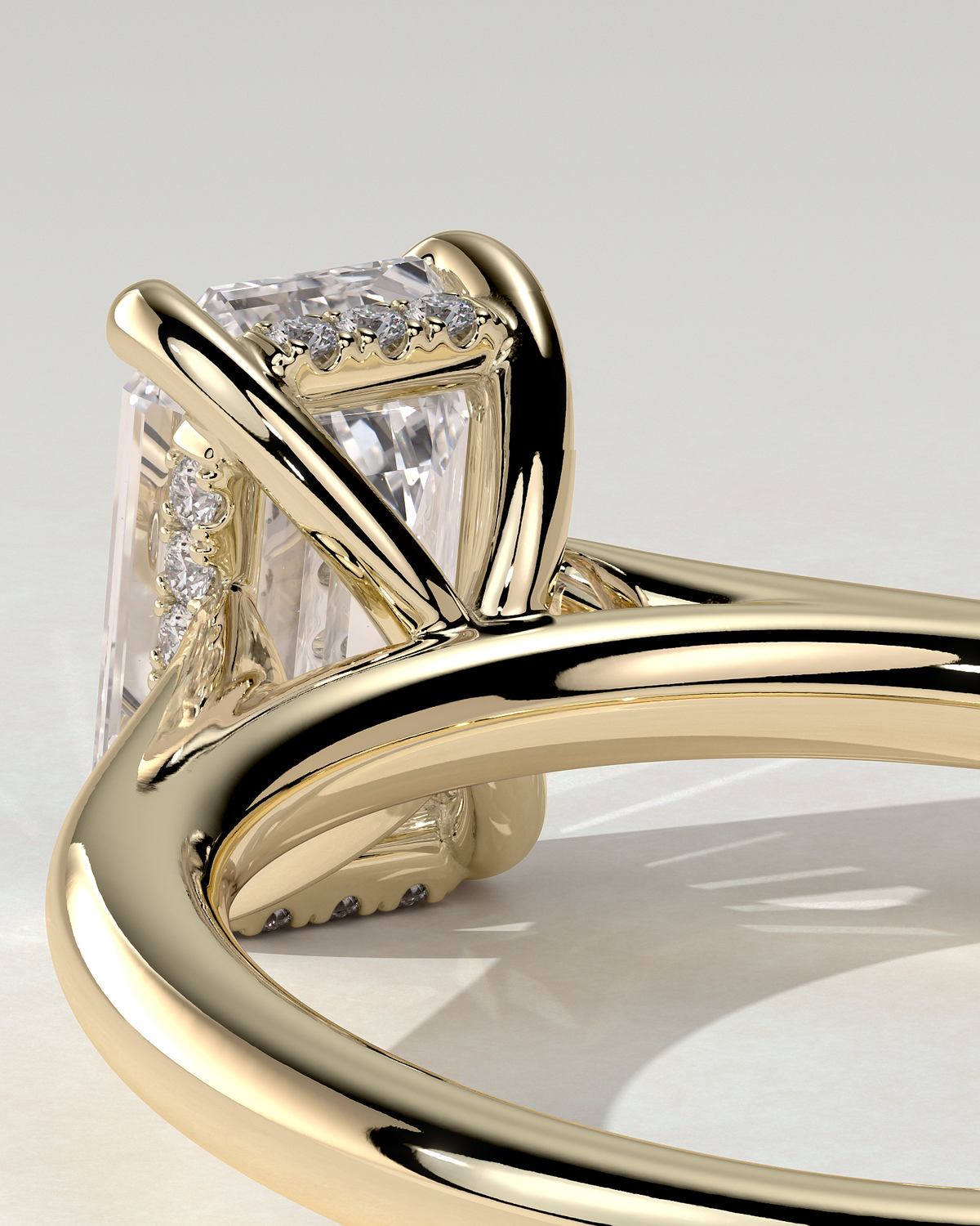 Jane Solitaire Emerald Ring