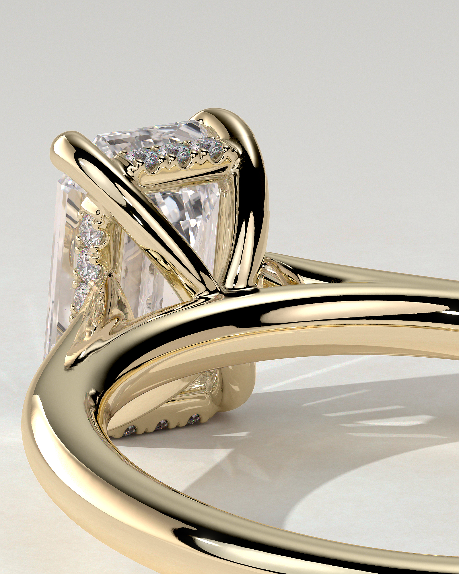 Jane Solitaire Emerald Ring