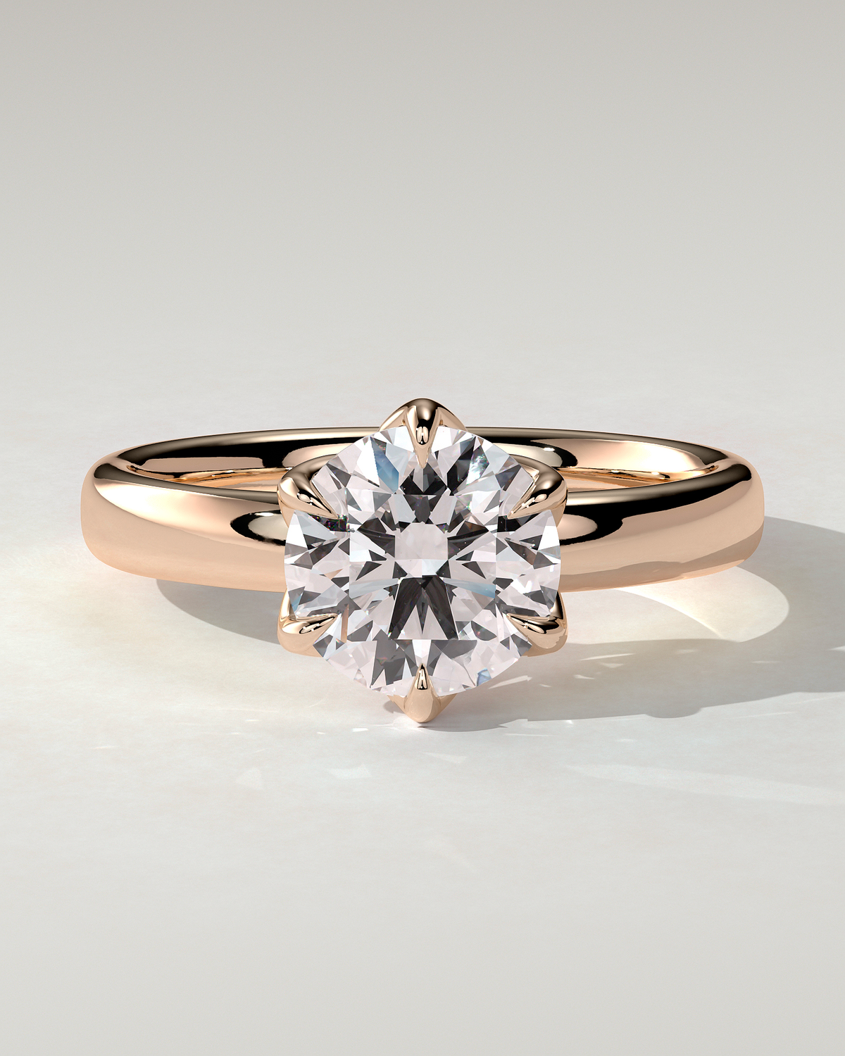 Jayden Solitaire Round Ring