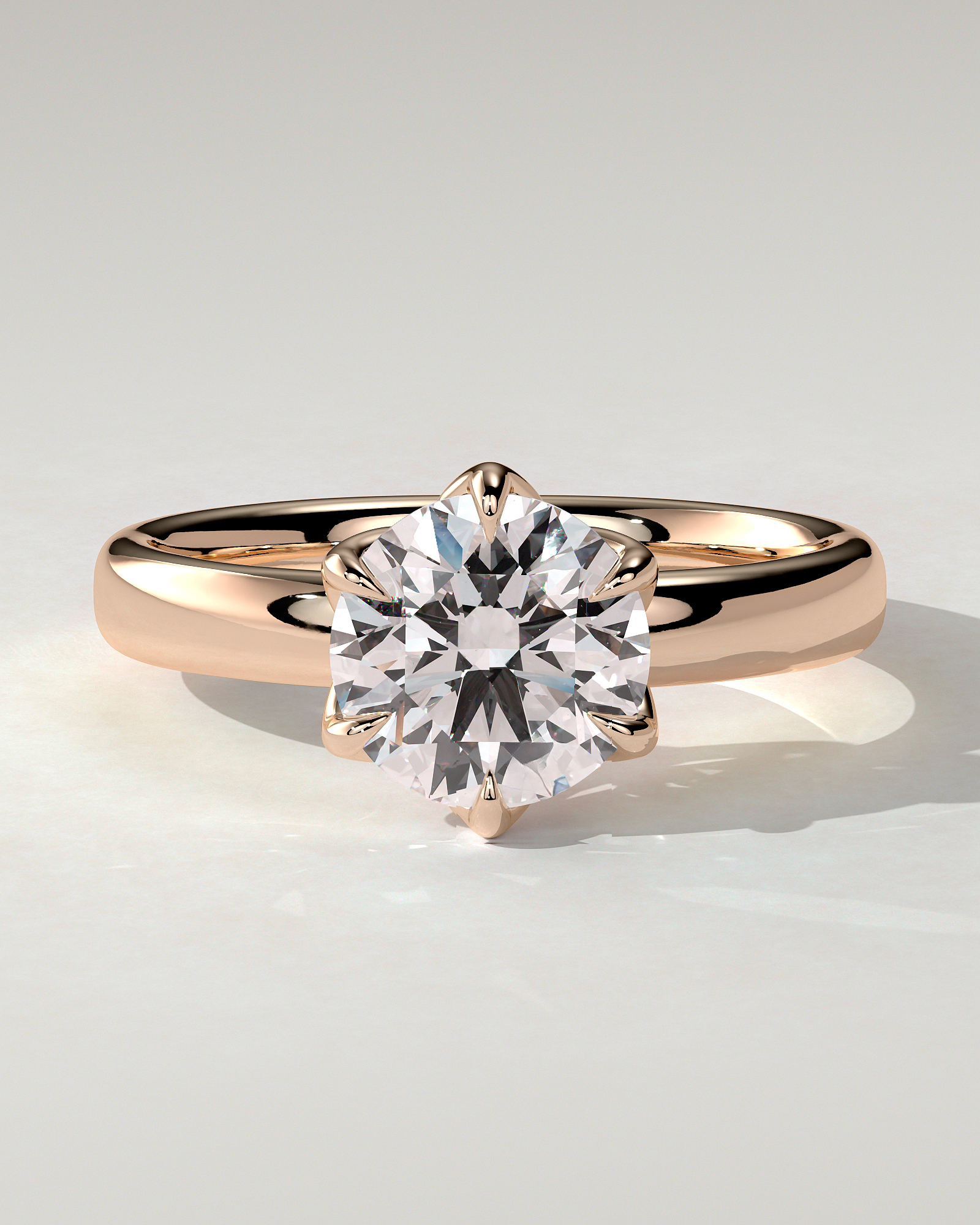 Jayden Solitaire Round Ring