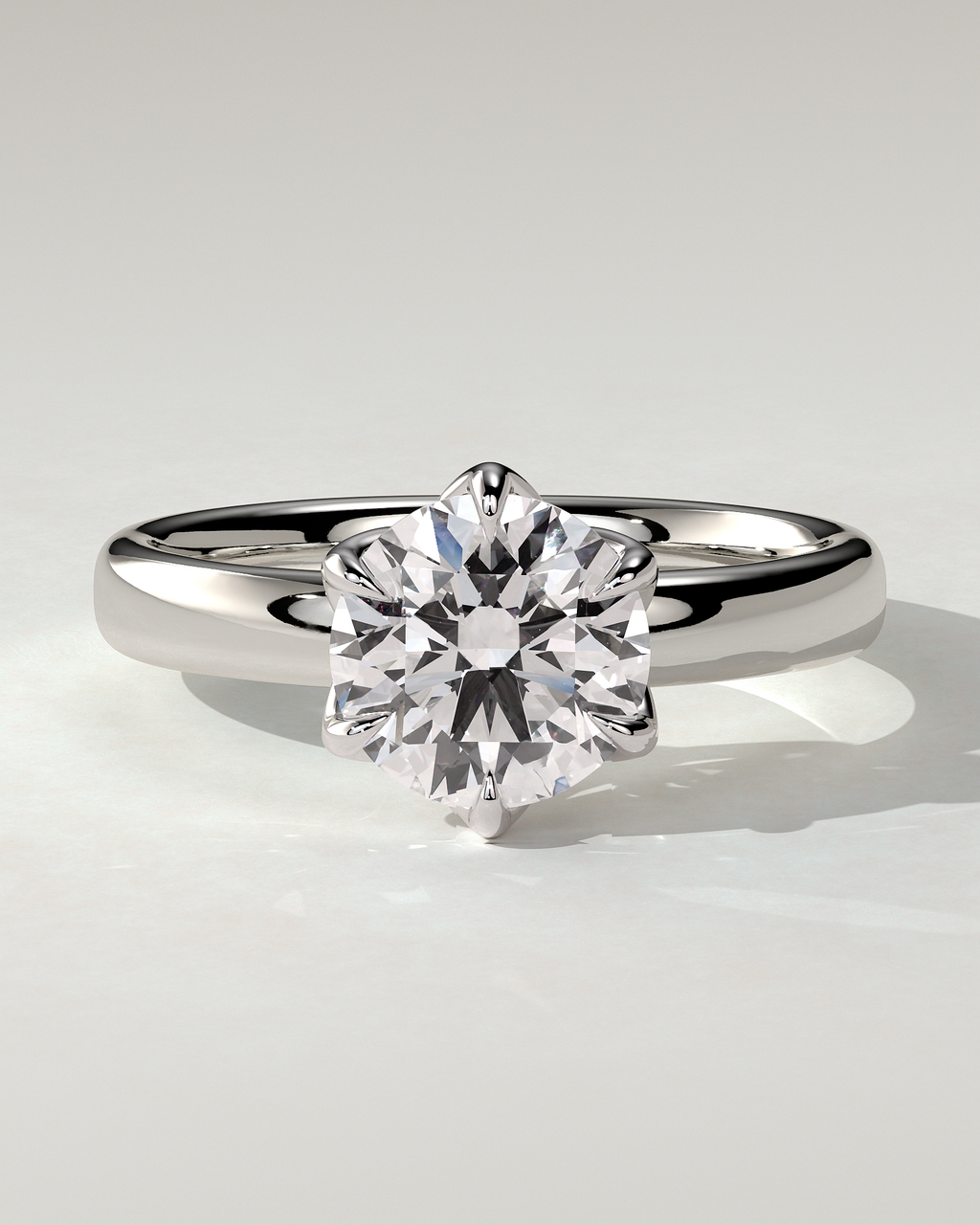 Jayden Solitaire Round Ring