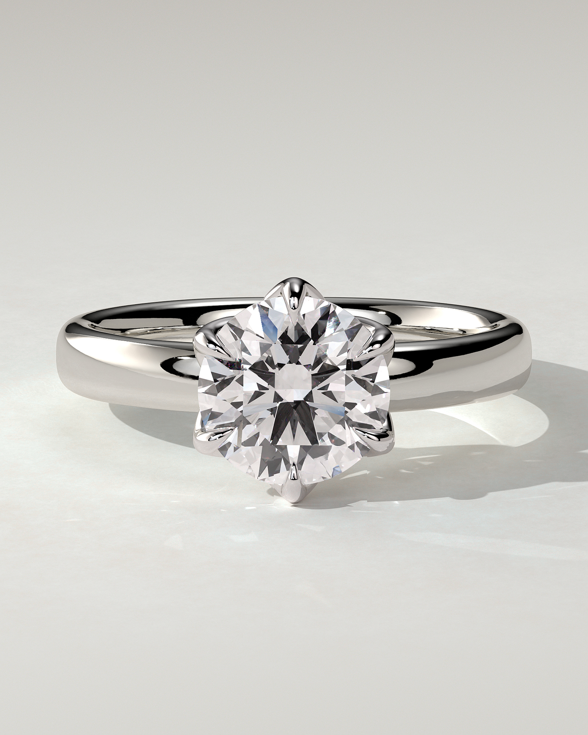 Jayden Solitaire Round Ring