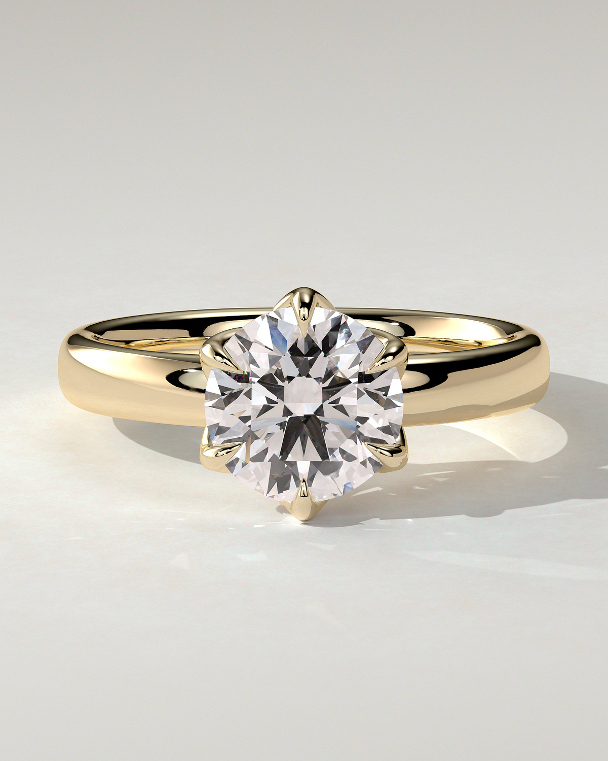 Jayden Solitaire Round Ring