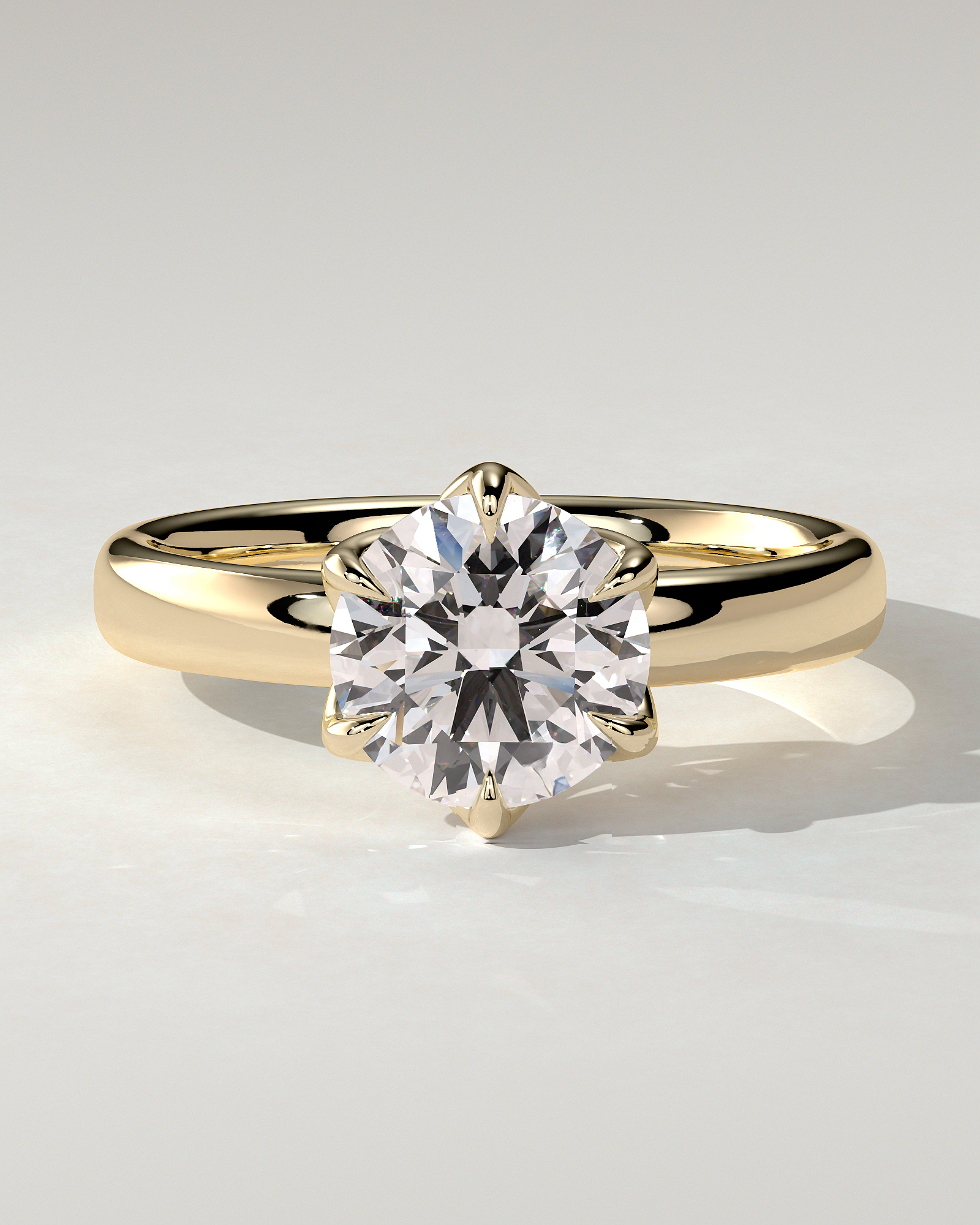 Jayden Solitaire Round Ring