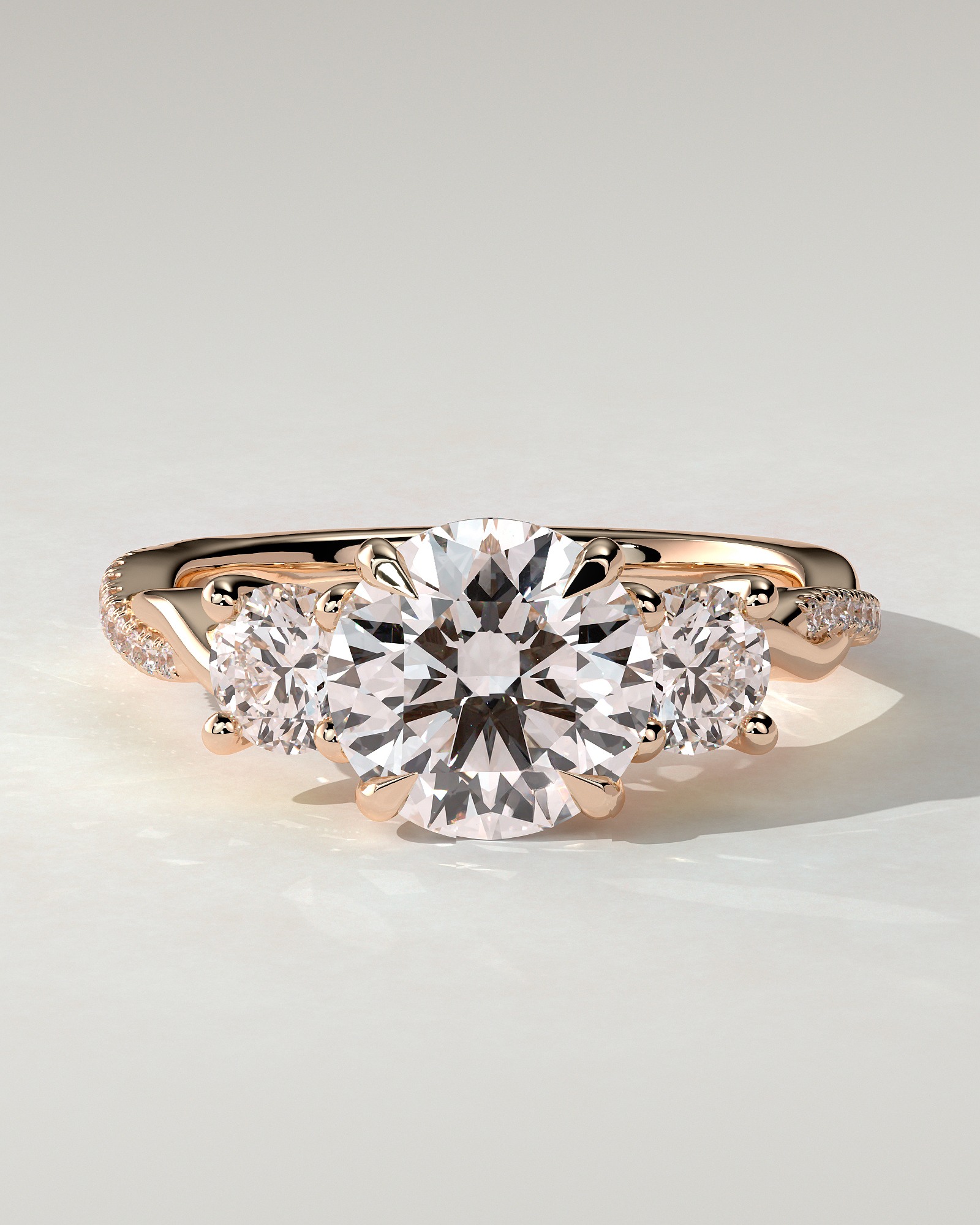Jaylene Trilogy Round Ring