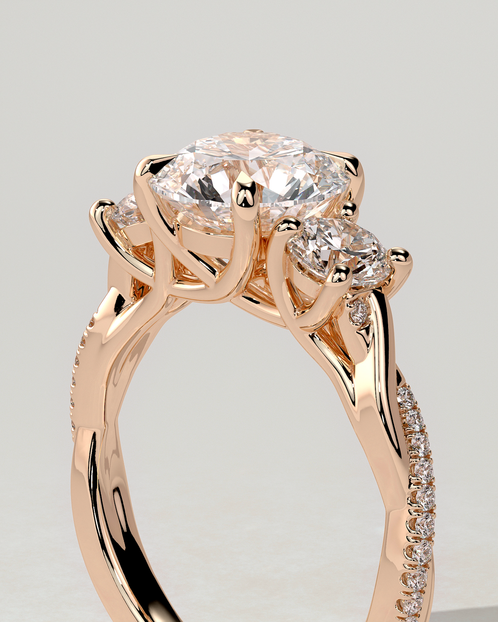 Jaylene Trilogy Round Ring