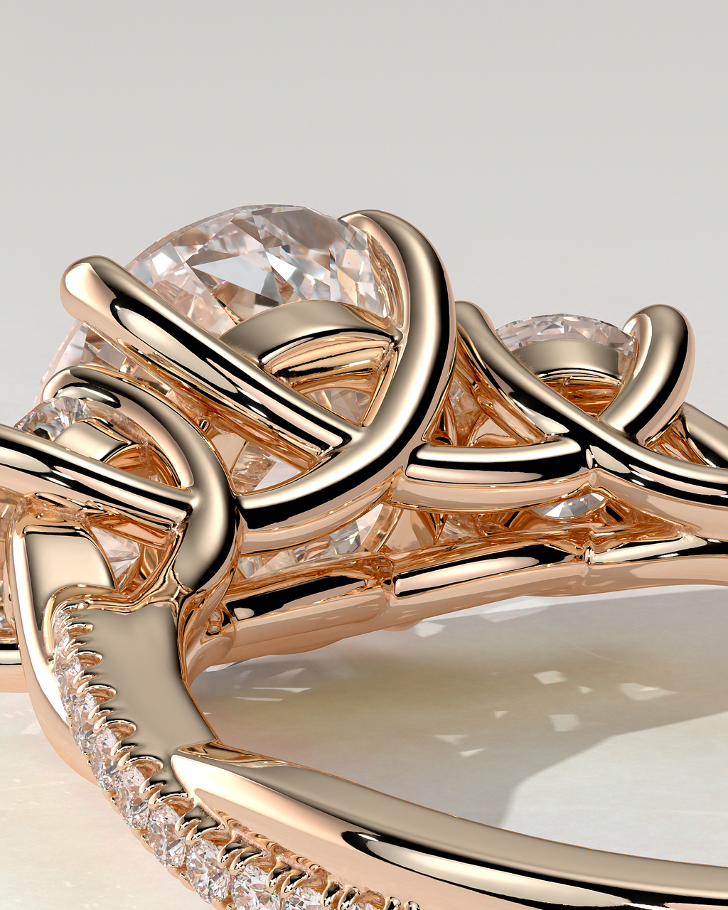 Jaylene Trilogy Round Ring