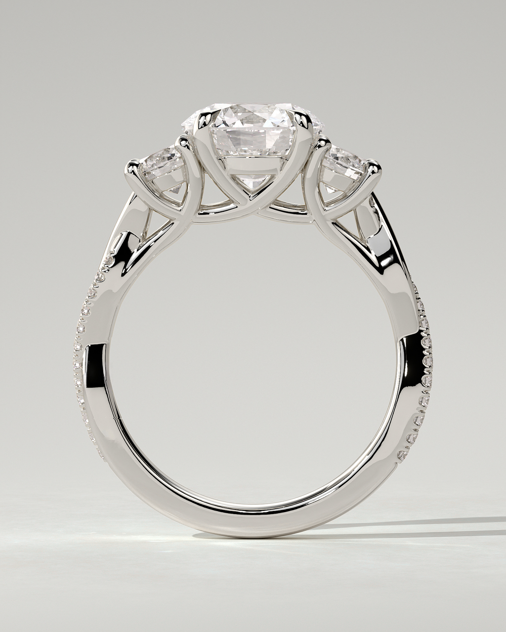 Jaylene Trilogy Round Ring
