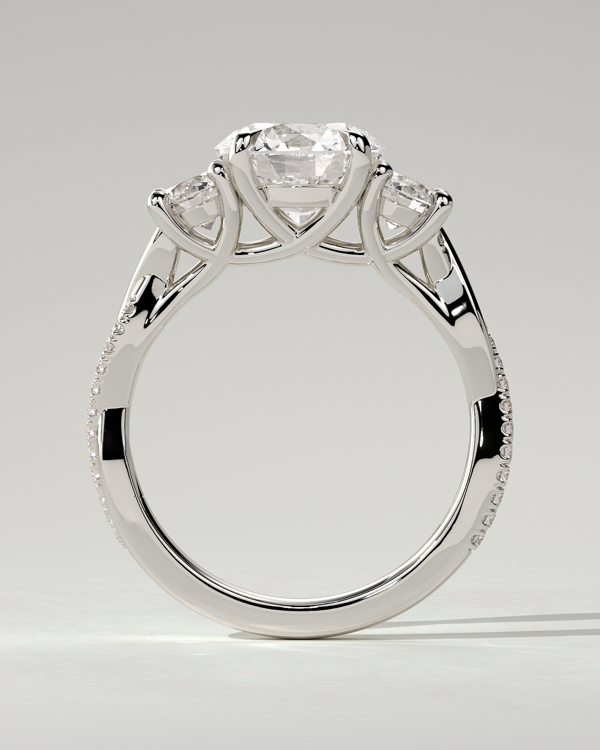 Jaylene Trilogy Round Ring