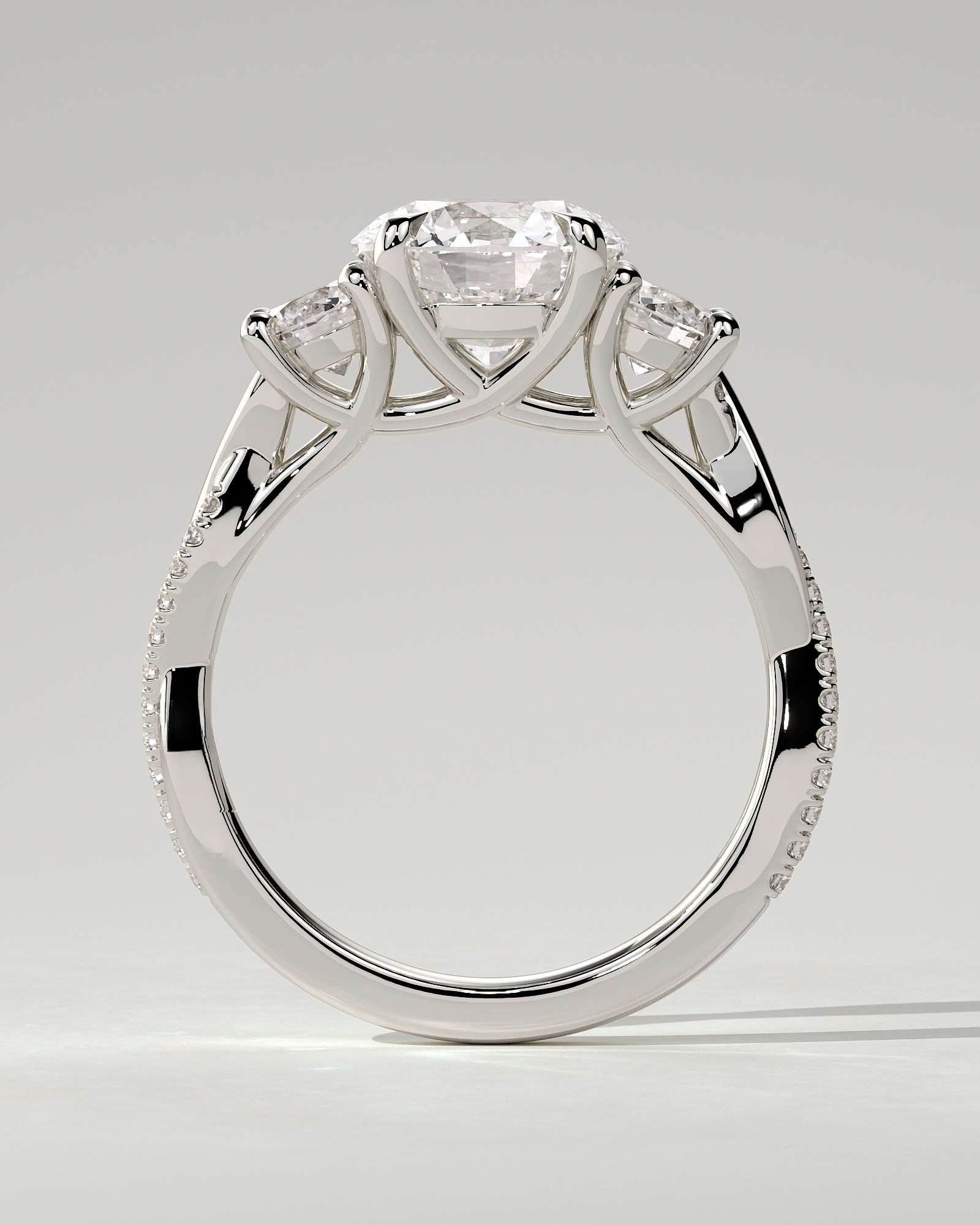 Jaylene Trilogy Round Ring