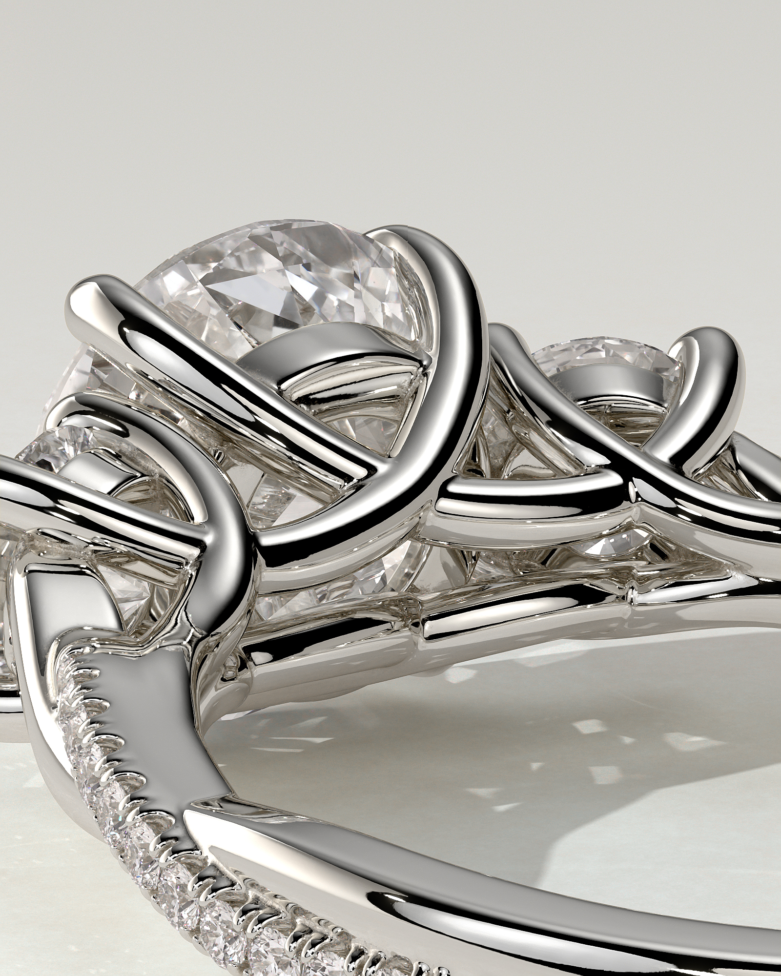 Jaylene Trilogy Round Ring