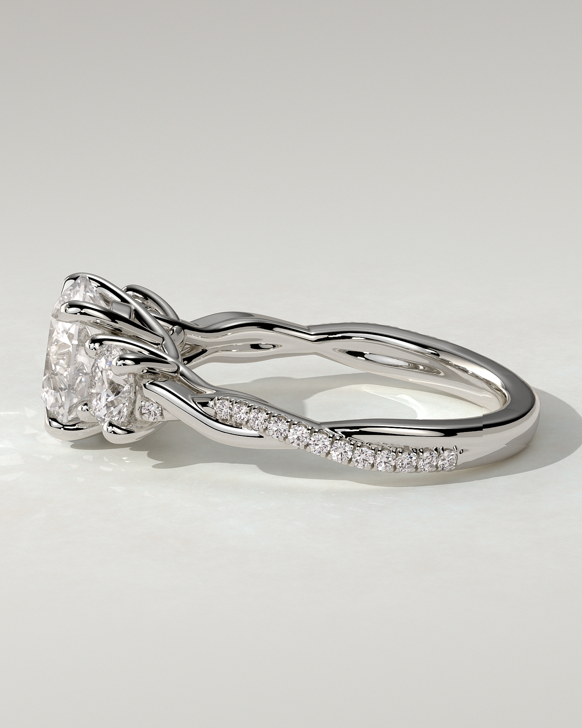 Jaylene Trilogy Round Ring