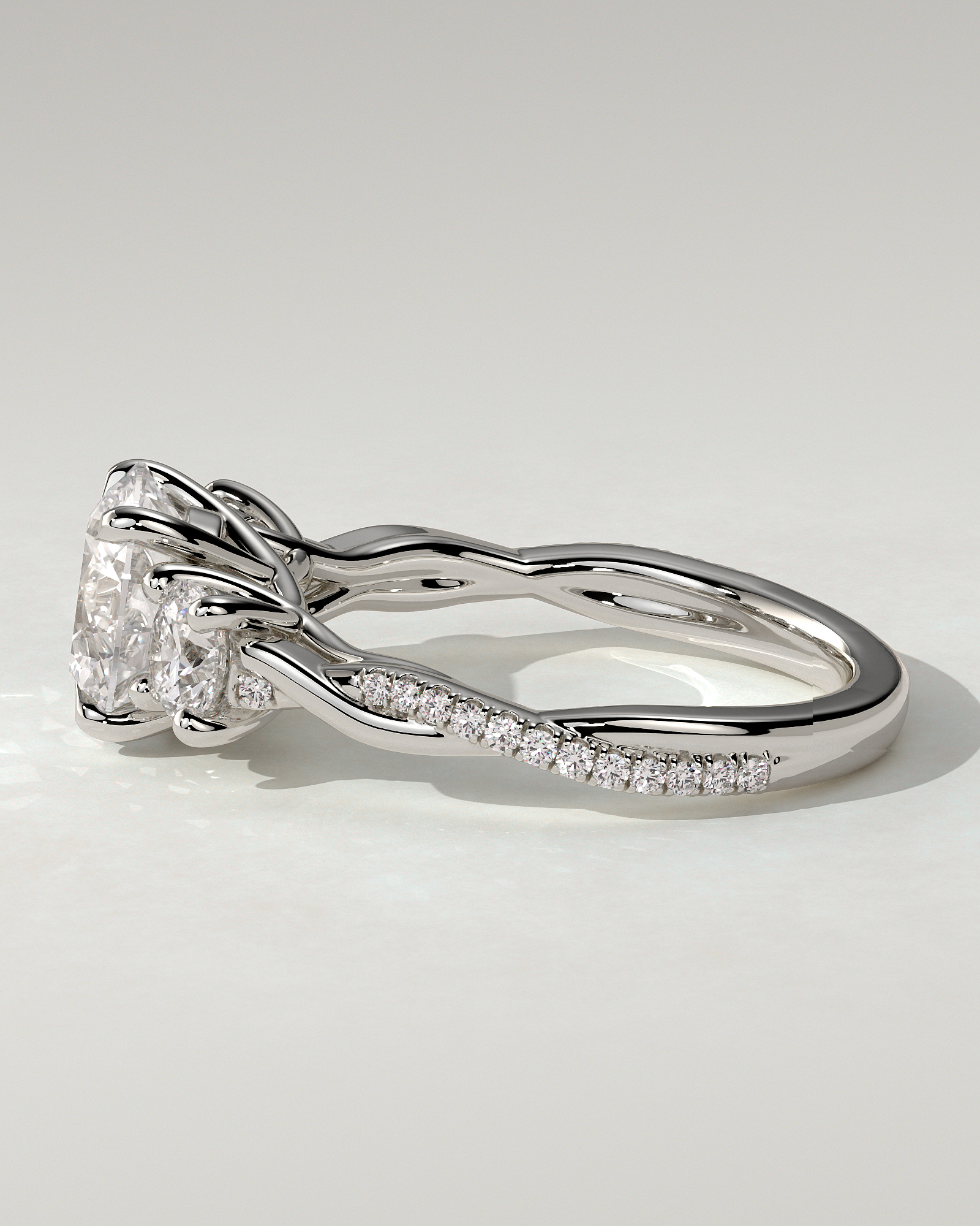 Jaylene Trilogy Round Ring