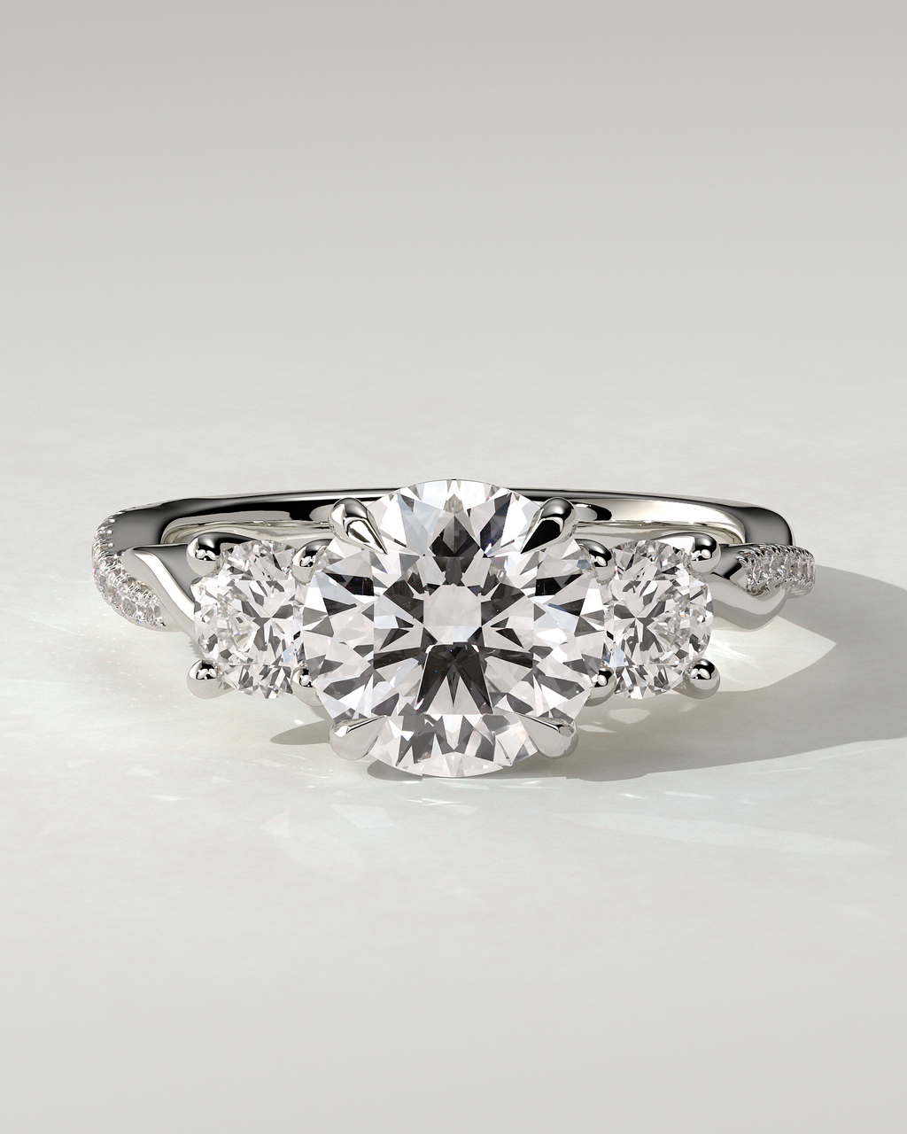 Jaylene Trilogy Round Ring