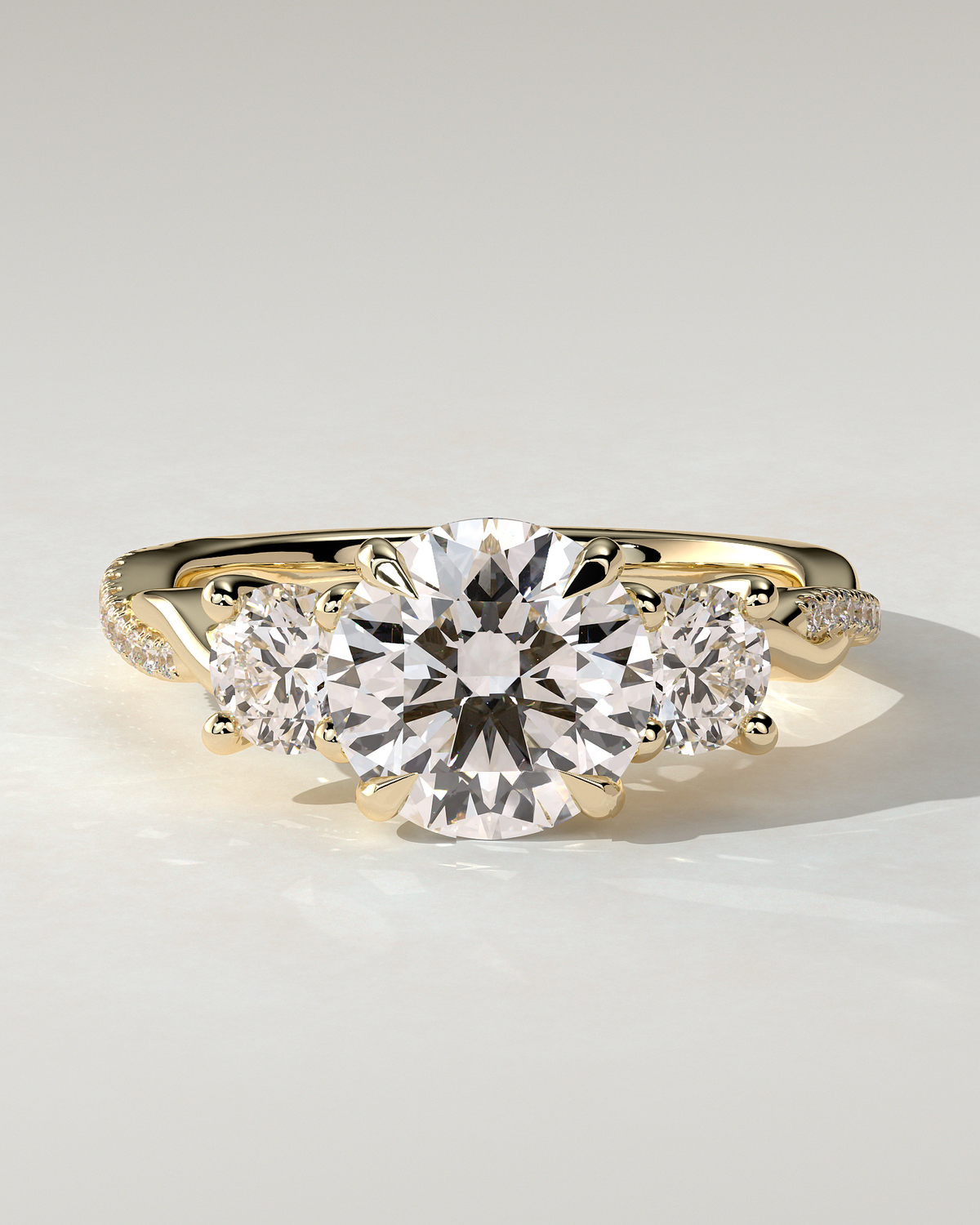 Jaylene Trilogy Round Ring