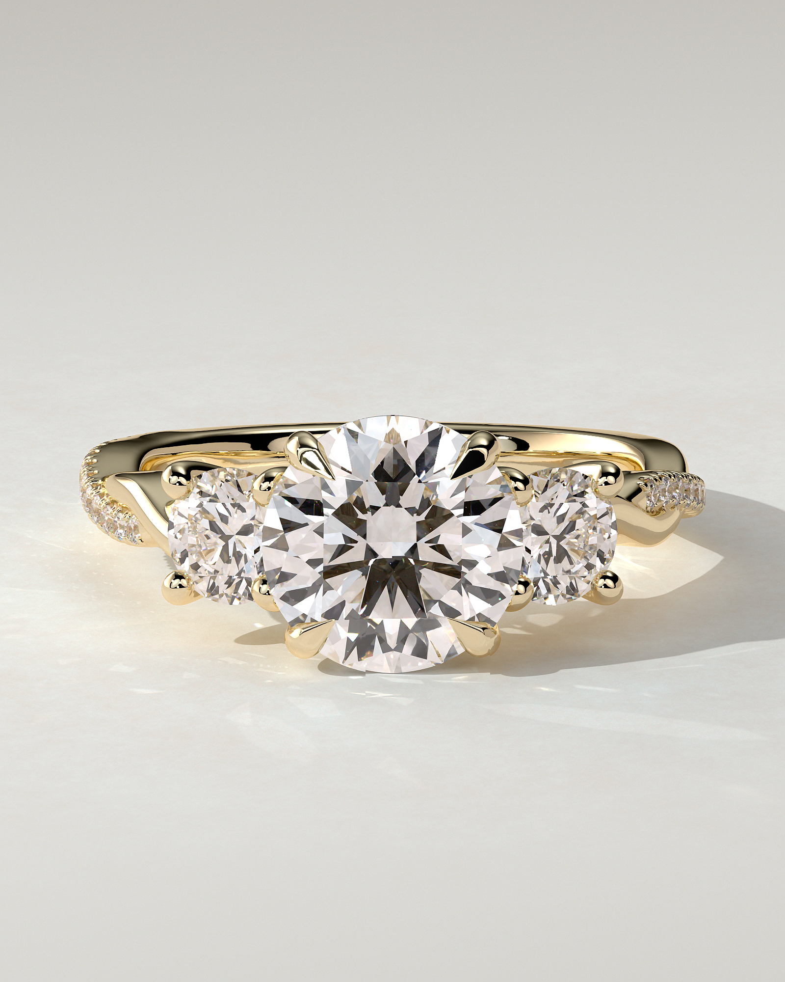 Jaylene Trilogy Round Ring