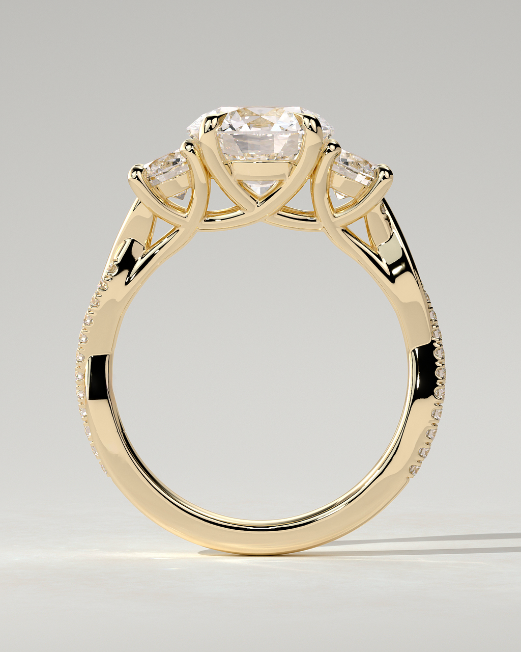 Jaylene Trilogy Round Ring