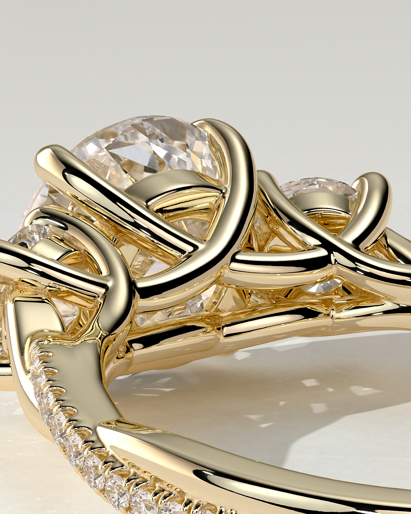 Jaylene Trilogy Round Ring