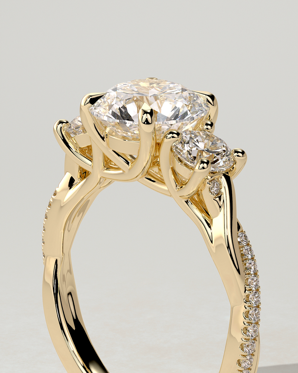 Jaylene Trilogy Round Ring